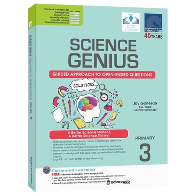SAP Science Genius 科学天才系列开放式问题指导 小学3年级练习册 生物 新加坡科学专项训练 英文原版教辅 Open-Ended Questions