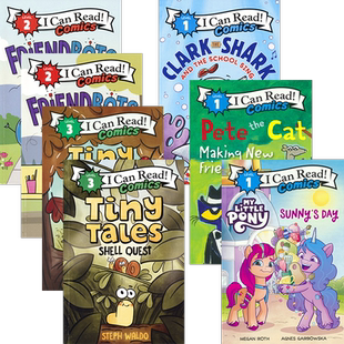 I Can Read Comics  Clark the Shark And The School Sing  Friendbots Tiny Tales Shell Quest 漫画分级读物 1-3级 英文原版