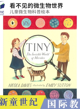 Tiny The Invisible World of Microbes 看不见的微生物世界 儿童微生物科普绘本 百科图画书 英文原版进口儿童图书
