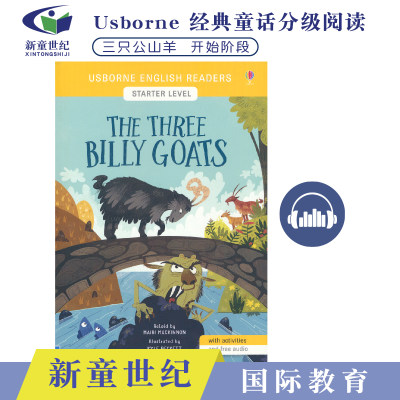 英语小读者开始阶段 三只山羊Usborne English Readers Starter Level The Three Billy Goats 儿童英文童话分级阅读5-7岁 原版