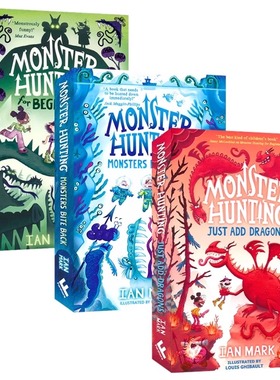 Monster Hunting 怪物狩猎3册 奇幻冒险故事 幽默爆笑 章节小说 青少年英语课外读物 英文原版进口