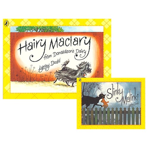Hairy Maclary & mini Slinky Malinki 毛毛狗麦克拉瑞和猫猫马林基 2册/套 经典故事绘本 英语早教启蒙 英文原版进口儿童图书