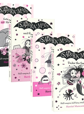 Isadora Moon Collection 伊莎多拉·月亮 章节小说 桥梁书 魔法校园轻冒险故事 小学生英语课外读物 英文原版进口儿童图书