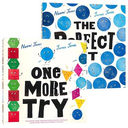 牛津精品认知绘本2册 完整契合/再试一次 英文原版进口儿童图书 The Perfect Fit/One More Try Naomi Jones 英语启蒙阅读绘本
