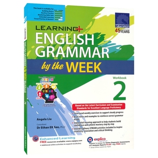 【自营】SAP 新加坡英语语法练习册 Learning English Grammar By The Week Workbook 2 小学2年级 英语语法周周练 英文原版