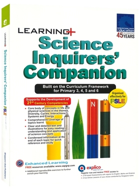 SAP 新加坡科学练习册 Learning Science Inquirers' Companion 小学3-6年级 学习系列探索伙伴教辅 科学基础提升 英文原版进口