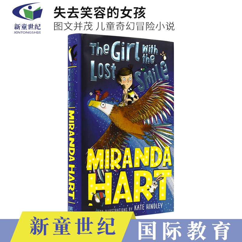 英文原版 girl with the lost smile 失去笑容的女孩 黑白插图 图文