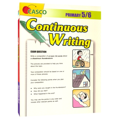 【自营】Casco Continuous Writing Primary 5/6  新加坡英语 小学5-6年级创意写作训练 英文写作指导 课外教辅 英文原版进口图书
