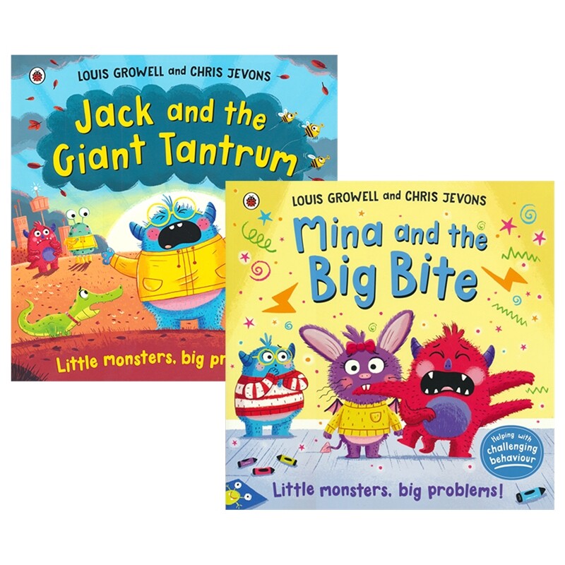 Little Monsters big problems Jack and the Giant Tantrum 怪兽镇 启蒙绘本读物 品行管理 亲子共读 3-6岁 英文原版进口图书
