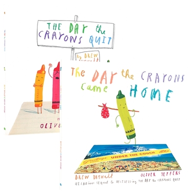 小蜡笔大罢工 The Day The Crayons Quit/Came Home 儿童启蒙认知 图画故事绘本 学会表达自己尊重与宽容 英文原版进口儿童图书