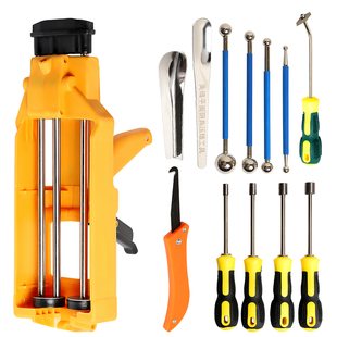 瓷砖地板美缝工具双管美缝剂压胶枪清缝锥勾刀压缝钢球压片开槽器