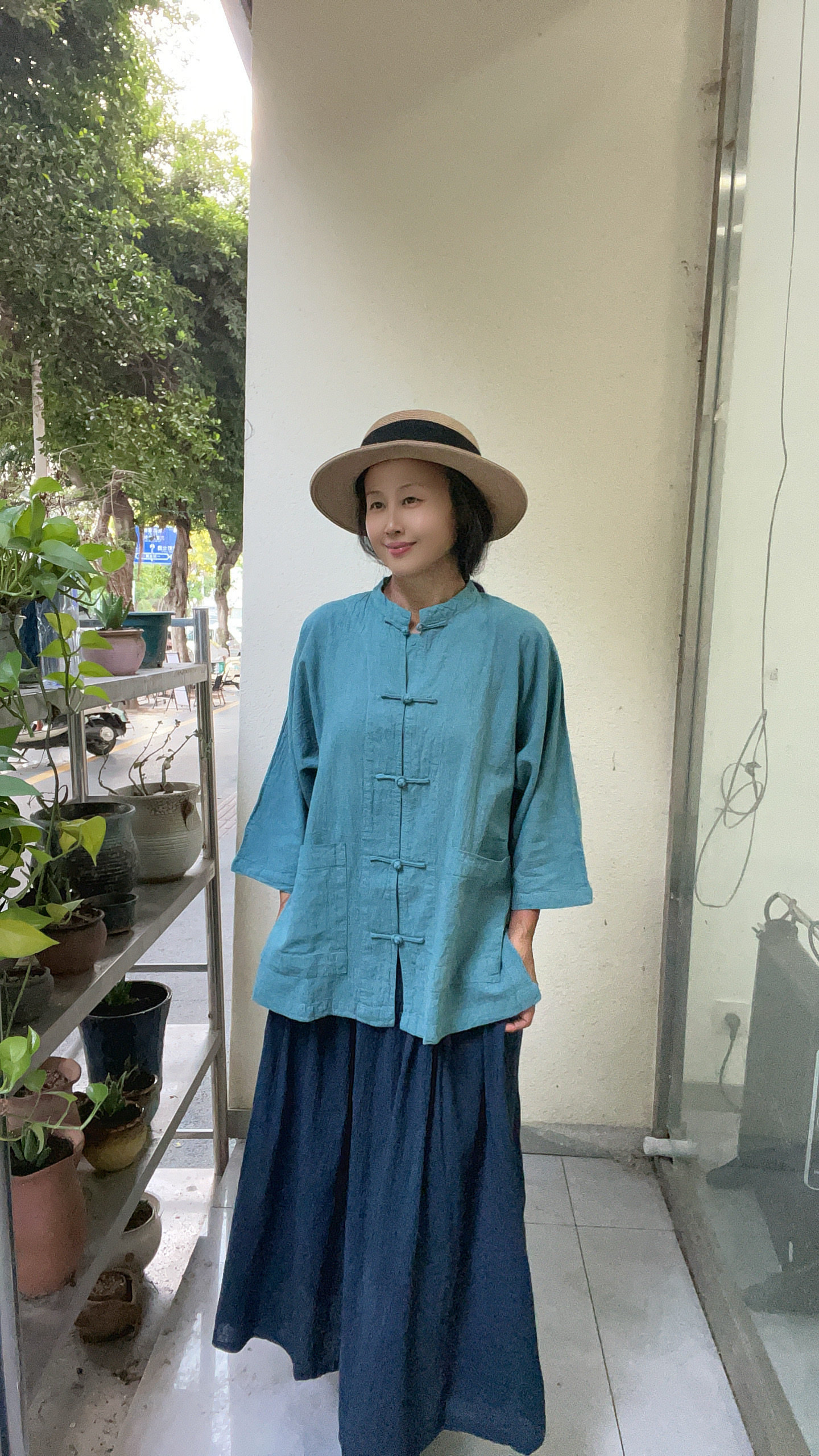 台湾惠中布衣工作室出品植物手染民族服装/舞台装