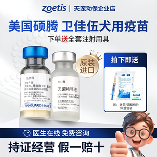 美国硕腾卫佳伍辉瑞卫佳5四联犬用狗狗疫苗犬瘟细小幼成犬4联宠物