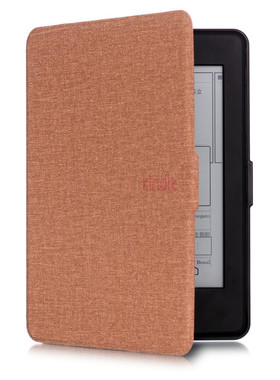 适用亚马逊kindle paperwhite 1/2/3布纹皮套 Dp75sDI保护壳 外套