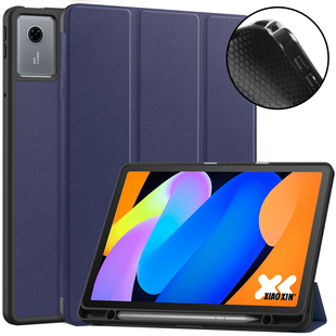 適用于2025聯(lián)想lenovo tab保護(hù)殼三折防摔保護(hù)外殼 Idea皮套11英寸平板TPU膠套筆槽皮套電腦殼Idea tab