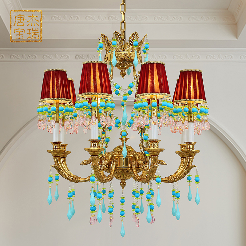 欧式风卧室温馨水晶吊灯