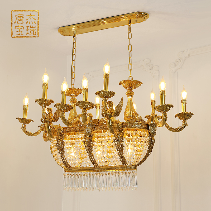 杰瑞唐宝餐厅全铜法式吊灯