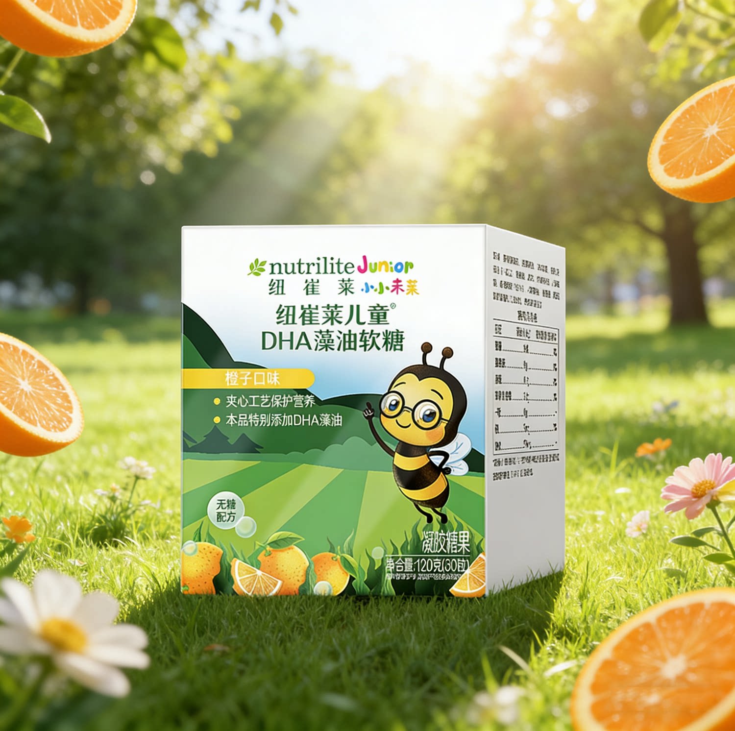 包邮原装国产安利纽崔莱dha儿童软糖藻油30粒