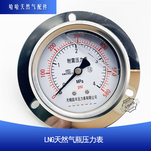 LNG气瓶压力表缓冲罐陕汽重汽华菱解放公交客车无锡凯丰14*1.5