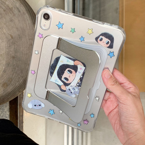 卡通女孩适用ipad平板壳