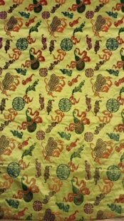 非遗真丝手工割绒七彩漳缎旗袍上衣外套中国风桑蚕丝面料DIY葫芦