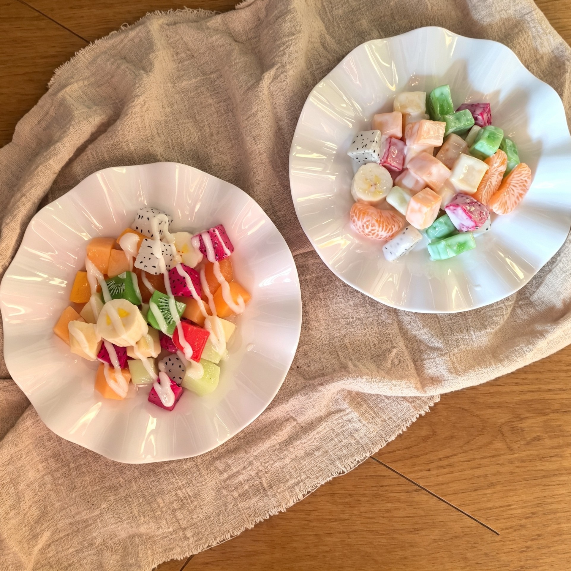 仿真水果模型假蔬菜切块沙拉盘西餐厅摆设舞台表演教学食物玩道具