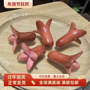 仿真开花肠模型小烤肠火锅麻辣烫食材过家家玩道具立体厨房装饰品