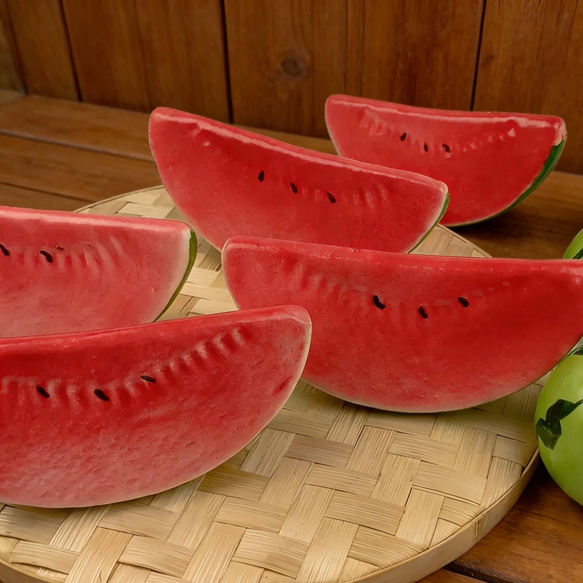 仿真西瓜片模型假水果块夏天拍照道具配件装饰品早教画室摄影摆设