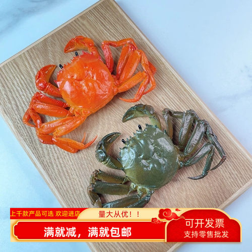 仿真螃蟹模型假鲜活教学材料玩具