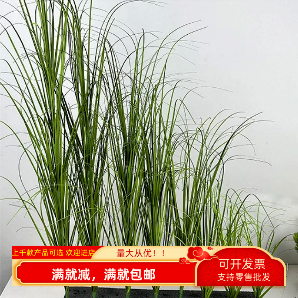仿真小草假植物插秧苗道具盆栽枯芦苇草舞台表演造景装饰婚庆布置