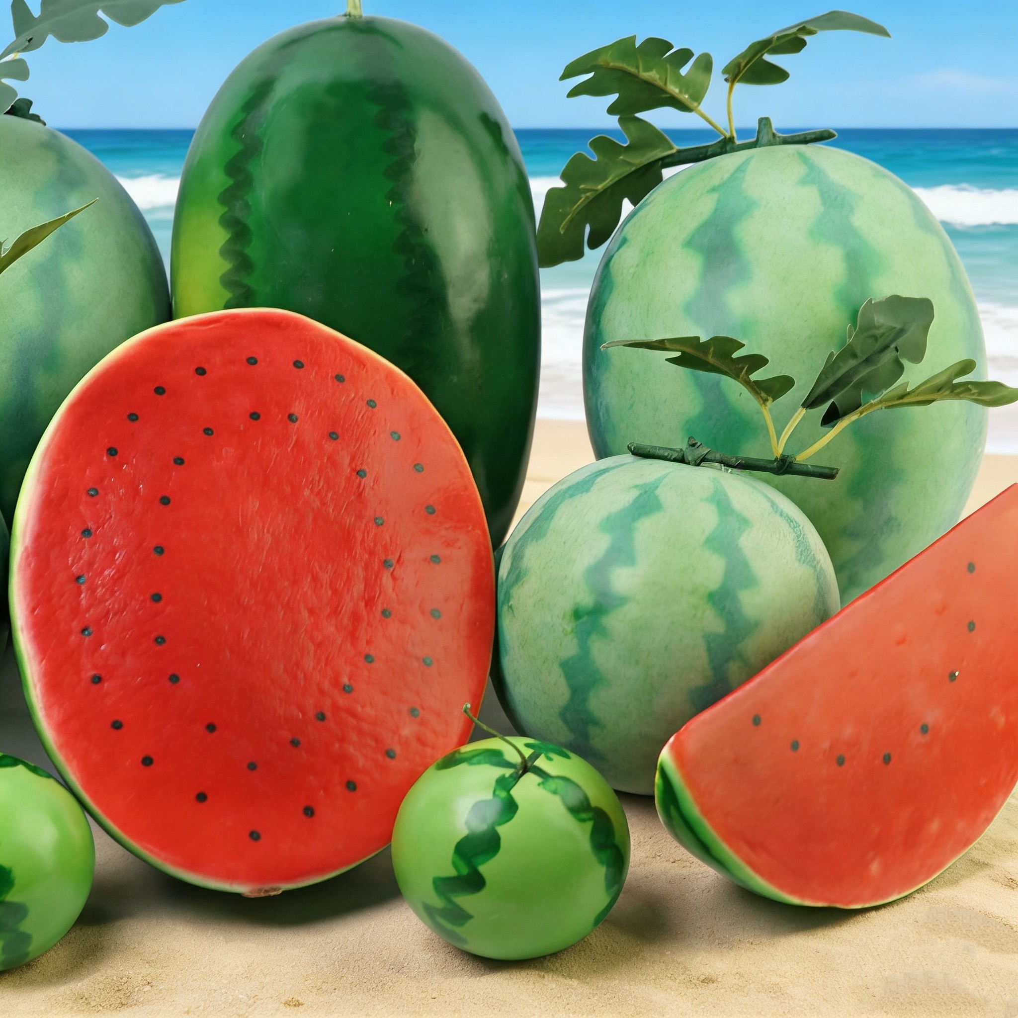 仿真大西瓜片模型假水果块夏天拍照道具超市促销装饰舞蹈早教摆件