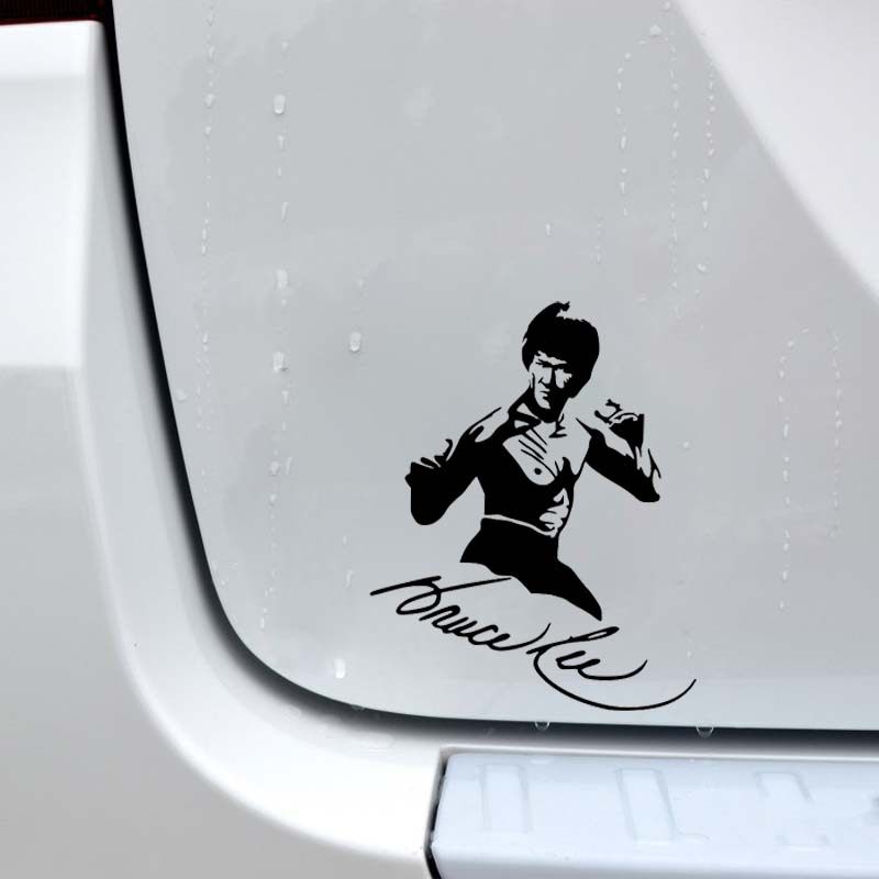 李小龙新款人物图案武馆墙面自粘墙贴问题房卧室宿舍汽车装饰贴纸