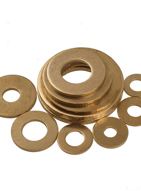 铜垫片平垫圈铜金属螺丝平垫GB97华司介子垫圈平垫片M2M3M4M5-M24