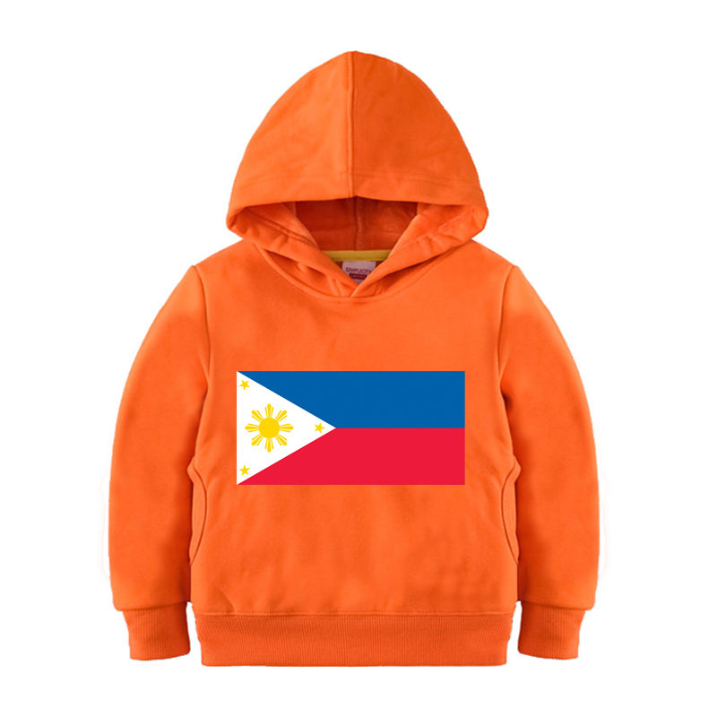 菲律宾国旗卫衣男童女孩中小学生运动会亲子装连帽服装外套幼儿园