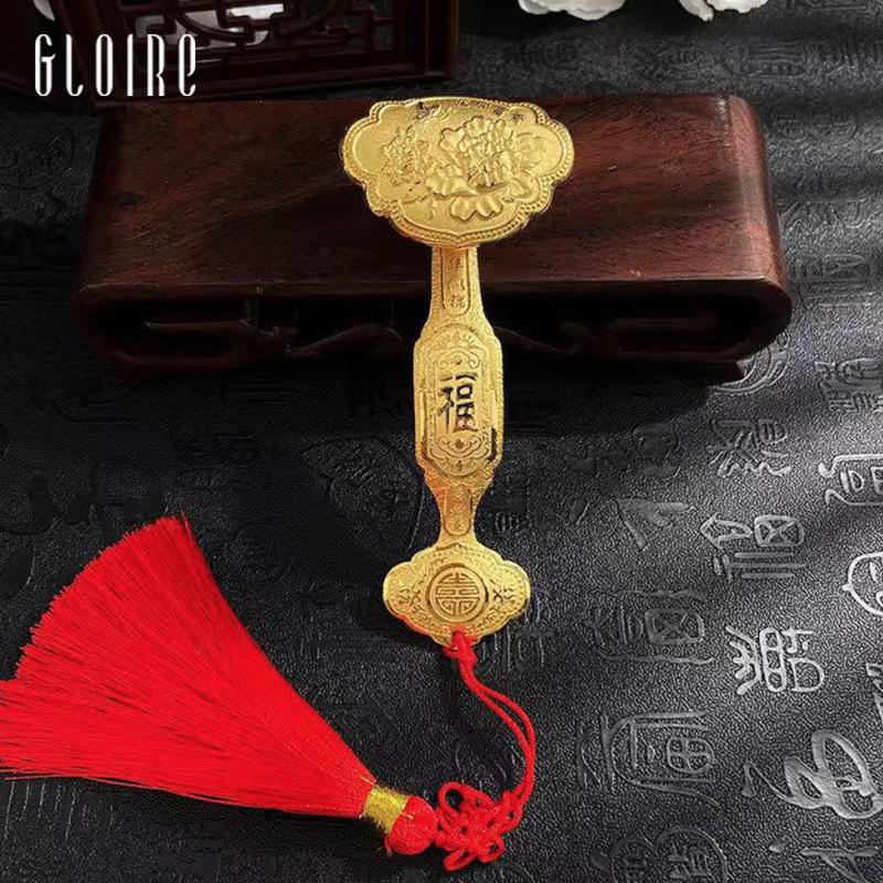 Gloire/古名实心如意足金摆件30g中国风结婚送新人礼物宝宝周岁礼
