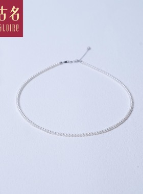 Gloire/古名S925银淡水BABY珠珍珠项链3-4mm