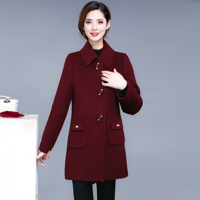 时尚羊毛外套羽绒服女2025冬季新款可拆卸羽绒内胆大衣中长款毛呢