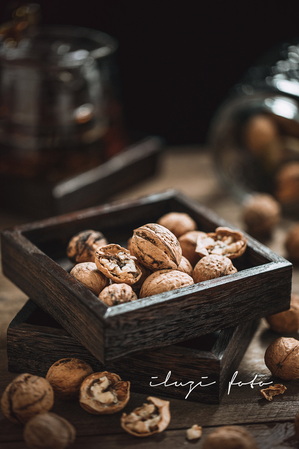 作旧木盒套装 摄影木板中式场景摆件美食静物拍照 【二店道具铺】