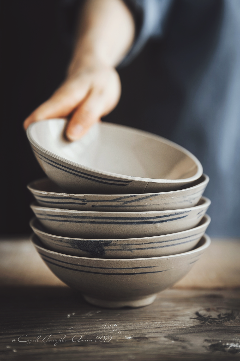 老式破碗 复古中式怀旧餐具碗碟美食静物摄影道具【二店道具铺】