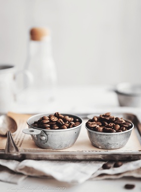 作旧量勺复古风静物美食二店道具