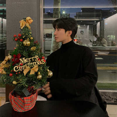 长袖韩版柔软内搭半高领打底衫男