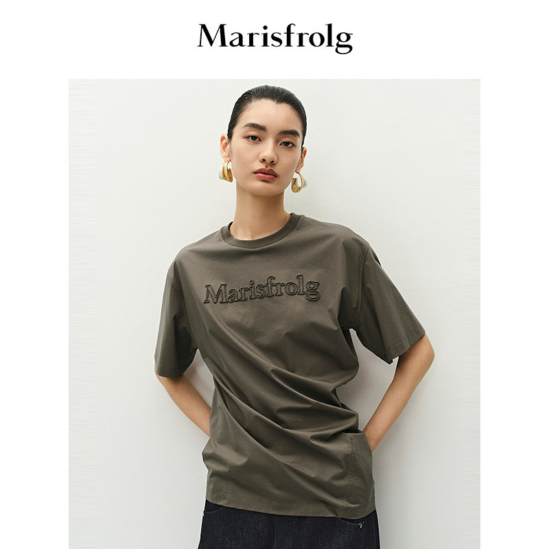 【精简衣橱】Marisfrolg玛丝菲尔夏款不对称立裁T恤上衣图片
