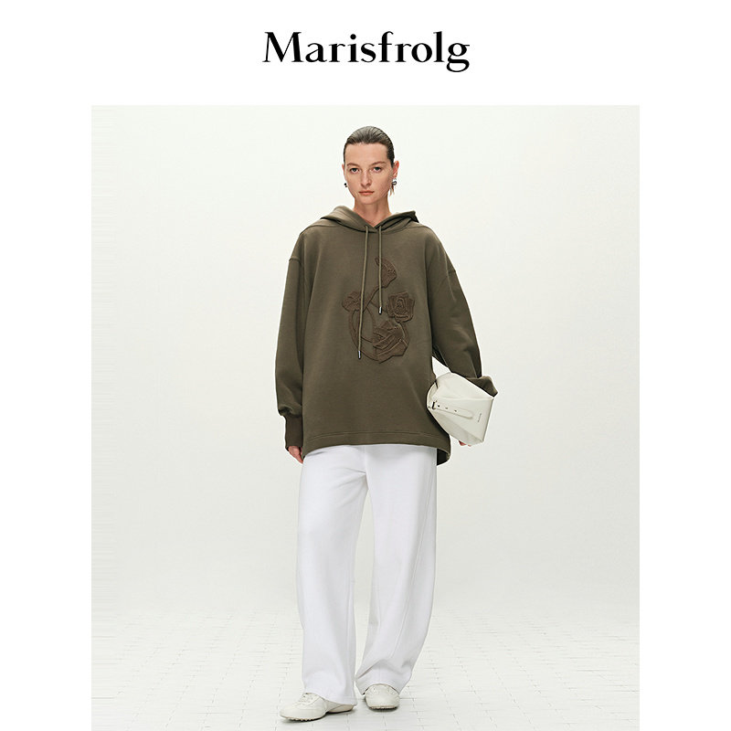 【城市户外】Marisfrolg玛丝菲尔春新款重工盘绣刺绣连帽卫衣,女装/女士精品,卫衣/绒衫,淘宝优惠券,粉丝福利购,淘宝优惠卷