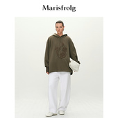 Marisfrolg玛丝菲尔春新款 城市户外 重工盘绣刺绣连帽卫衣