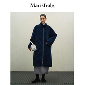 明星同款 Marisfrolg玛丝菲尔2025冬廓形双面穿环保皮草外套
