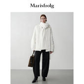 收腰羽绒服外套 Marisfrolg玛丝菲尔冬围裹式 时装 羽绒