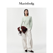 Marisfrolg玛丝菲尔2026春新款 细支山羊绒 老钱风气质羊绒开衫