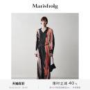 Marisfrolg玛丝菲尔流动花火印花手工压褶连衣裙 艺术家灵感