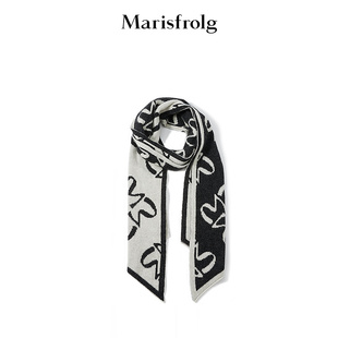【灵感搭配】Marisfrolg玛丝菲尔双面双色老花羊绒长围巾