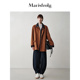 随型外套 玛丝菲尔冬层次感设计假两件纯羊毛牛仔外套